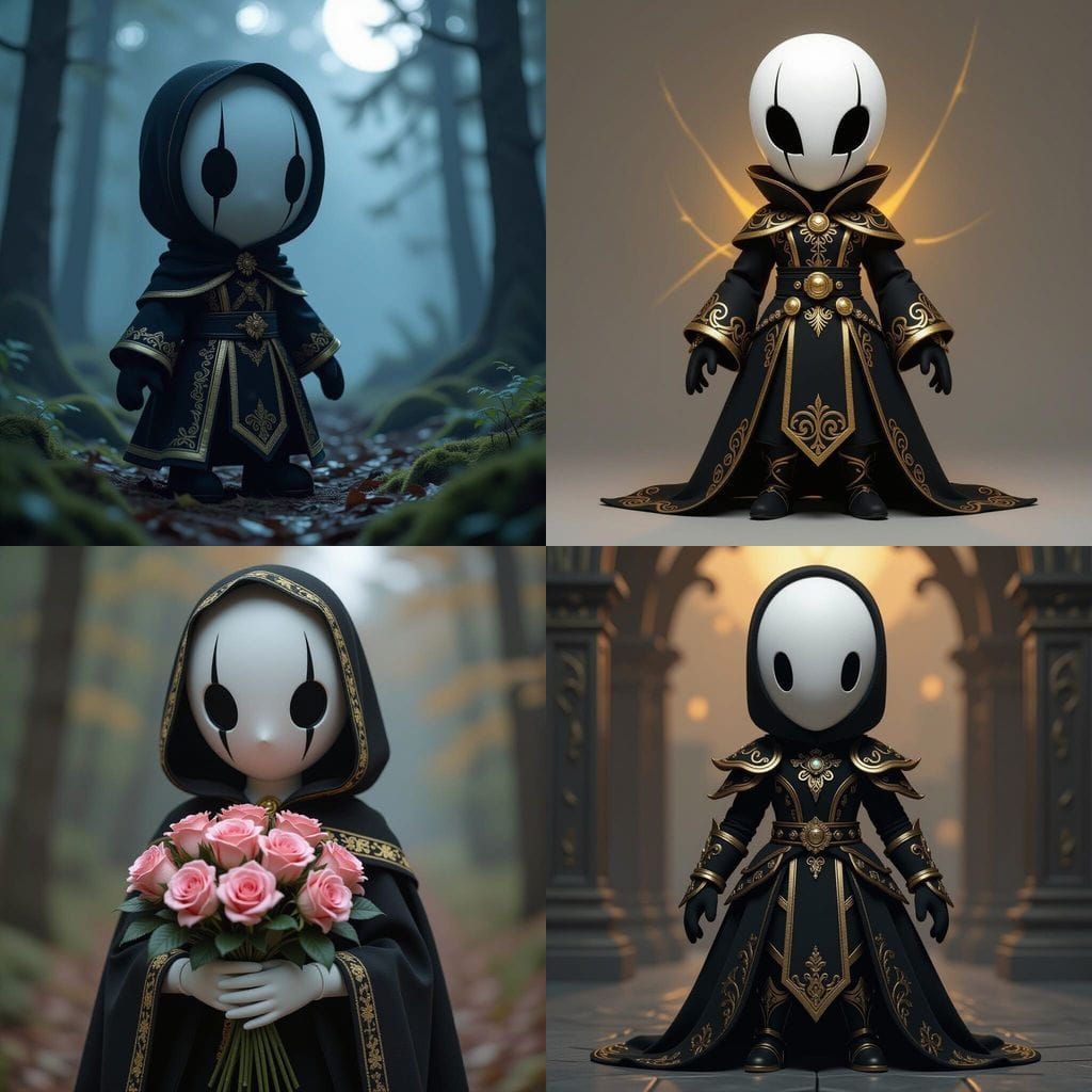 Slenderman Hatsune Plushie in Final Fantasy Attire