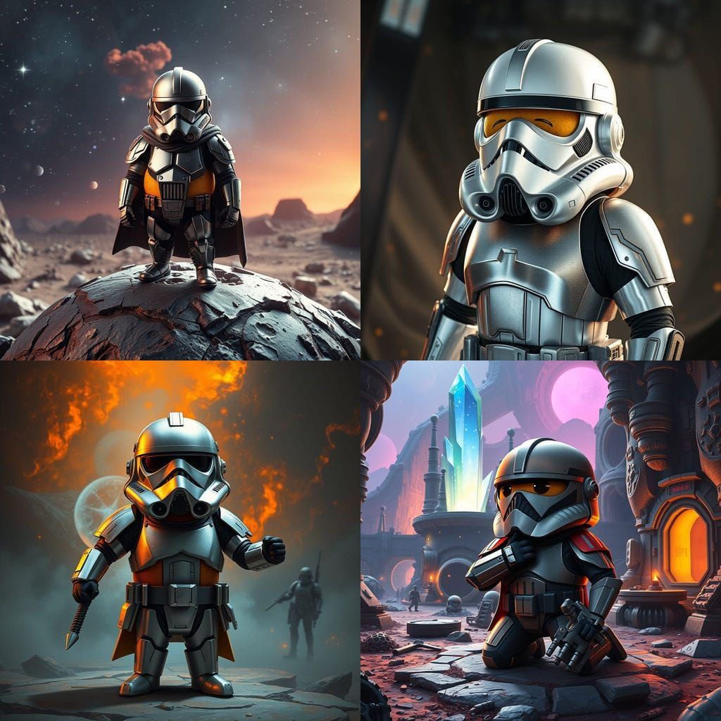 Potato as Captain Phasma in Epic Star Wars Fantasy