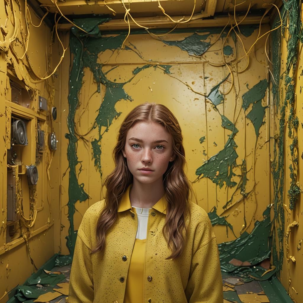 Teenage Girl Portrait in Detailed Digital Painting Style