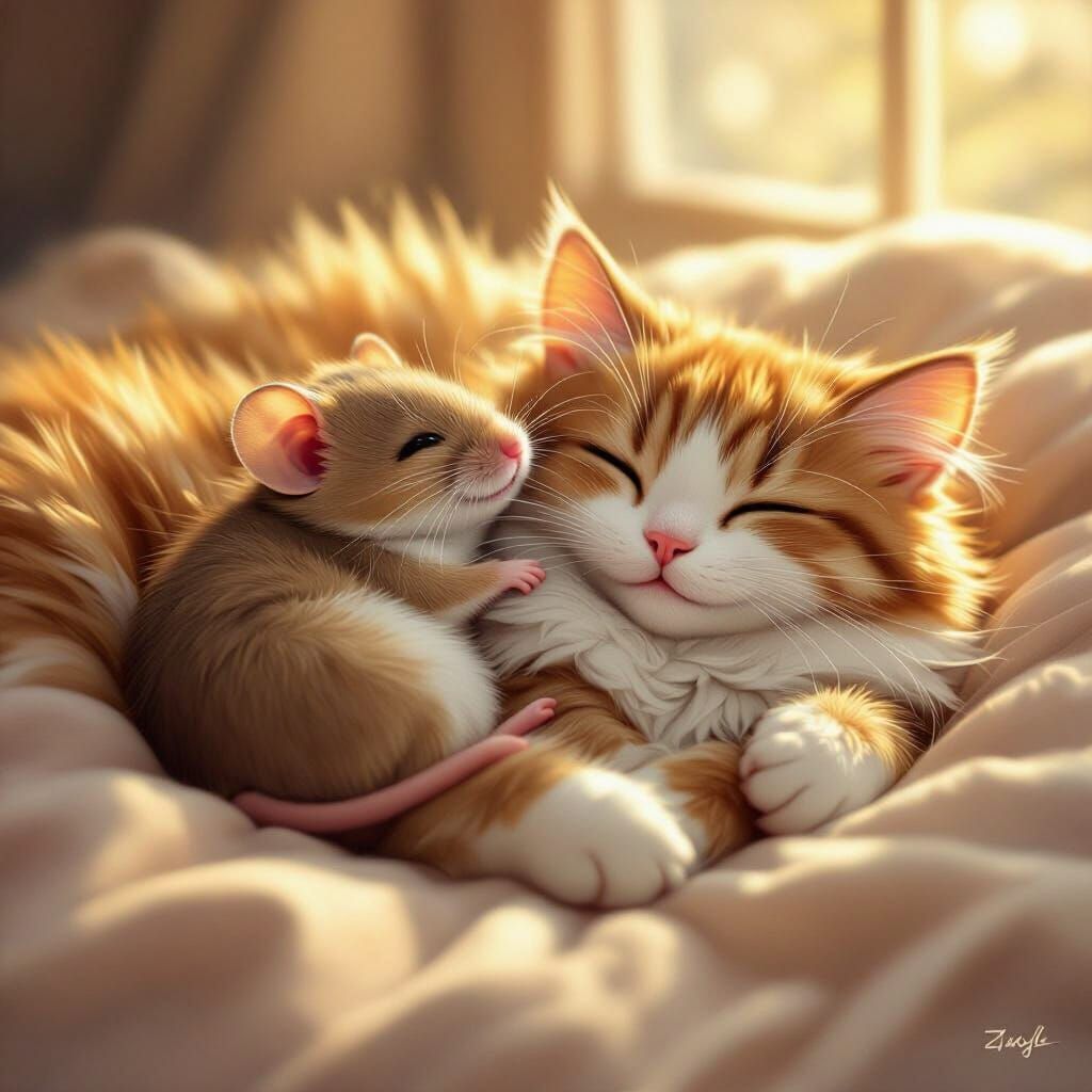 Cat and Mouse in Gentle Harmony, Anime Style