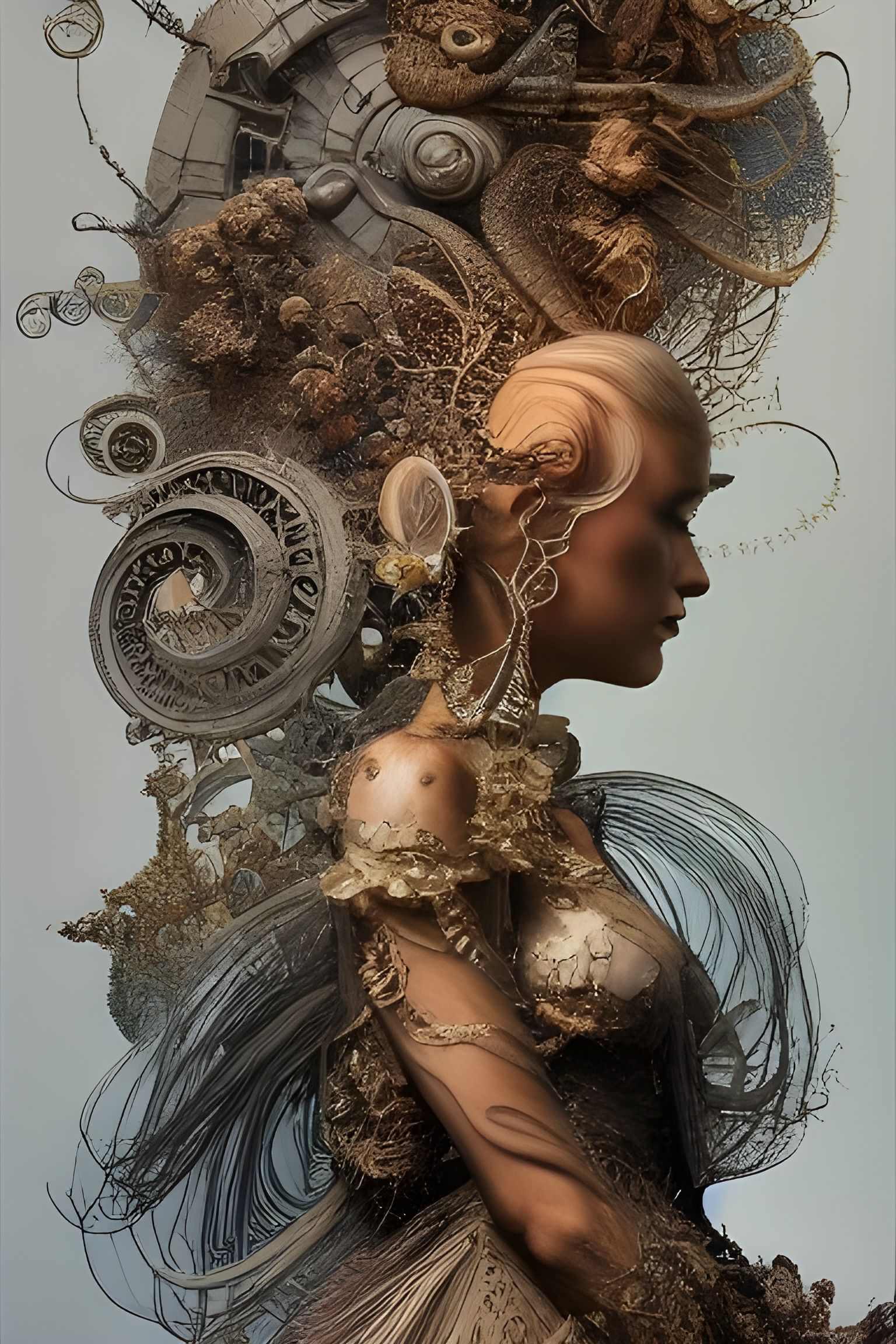 Beautiful Otherworld Portrait in Hyperrealistic Style