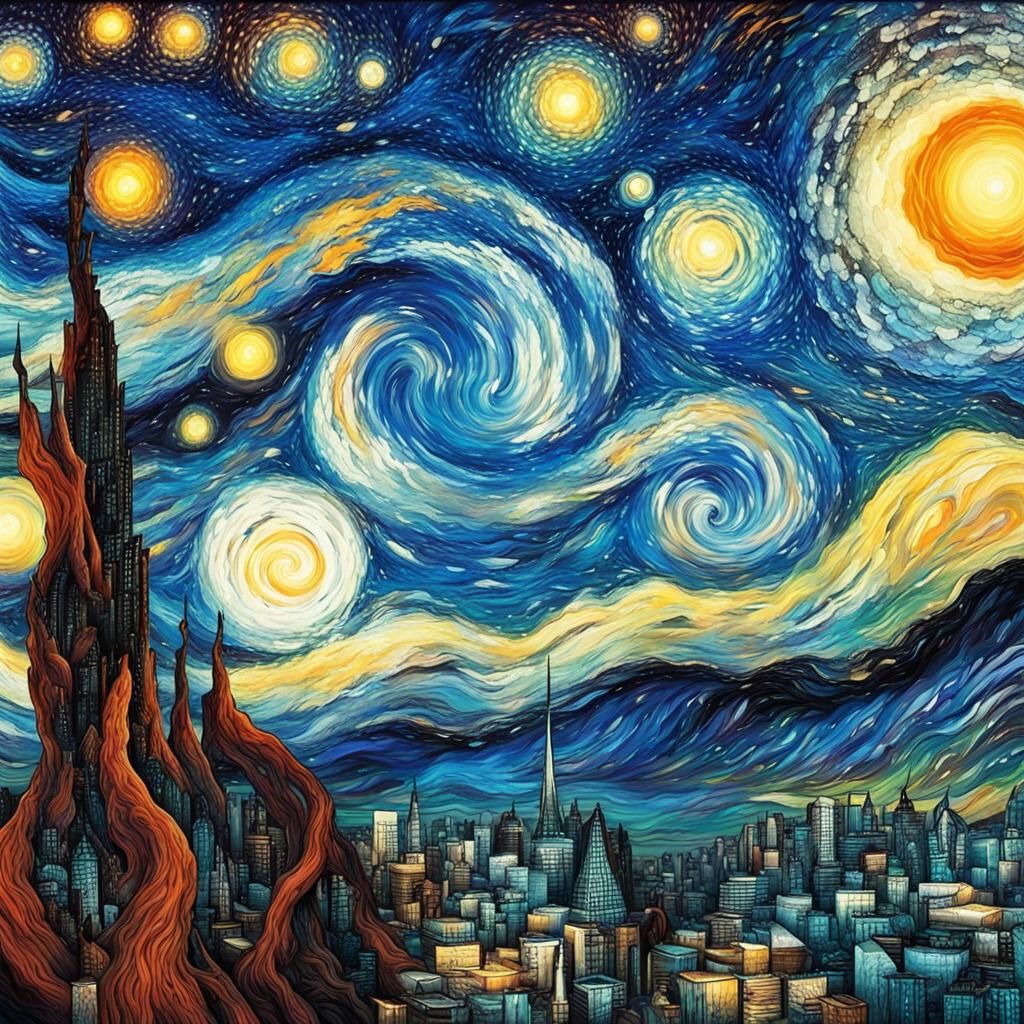 Abstract Black and White Composition