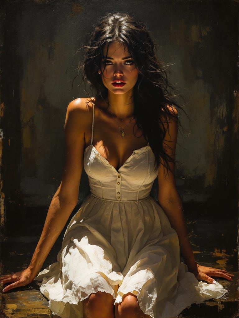 Classic Figure Study in Dramatic Chiaroscuro