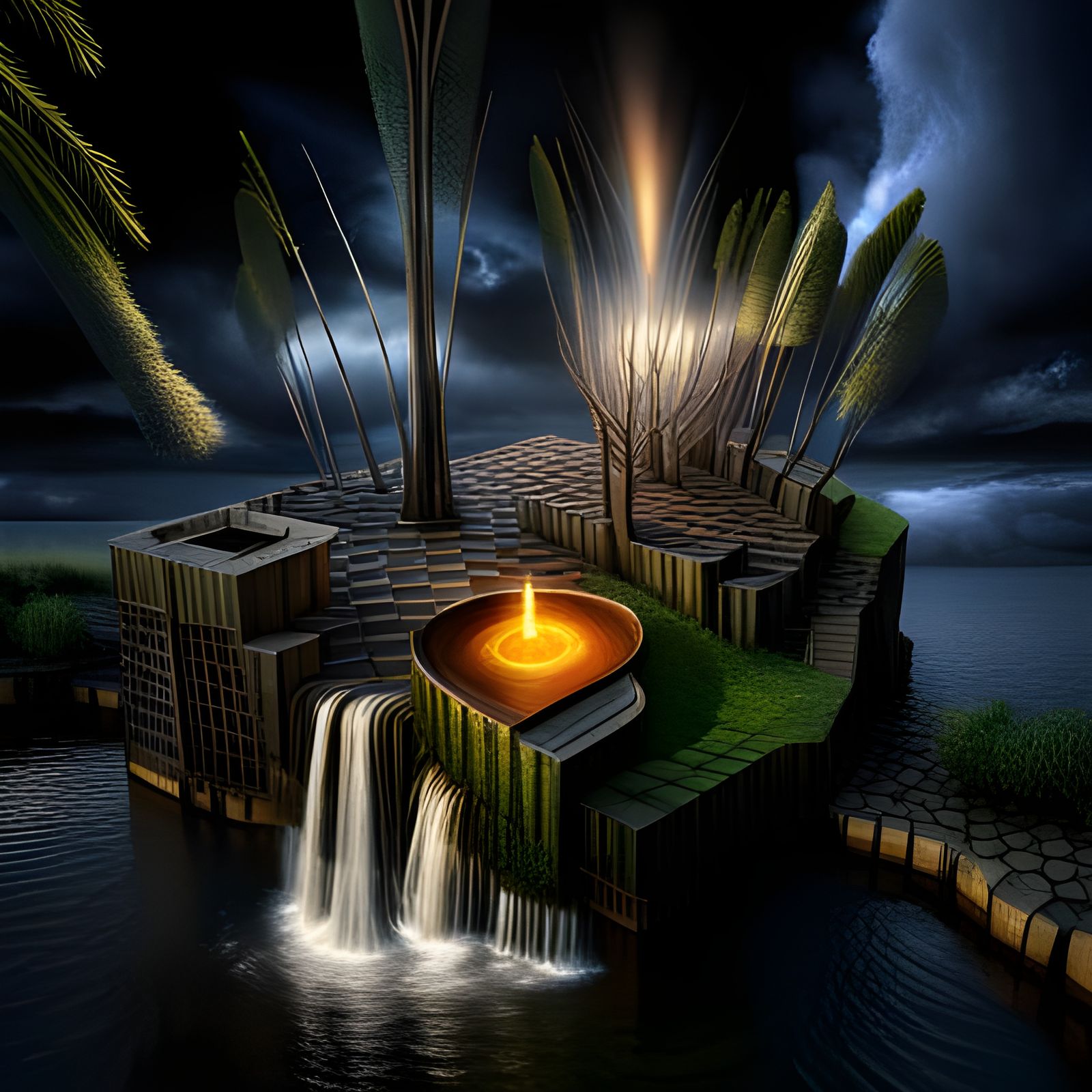 Biopunk Trees of Life Emerge from Pond