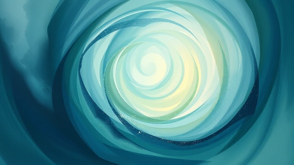 Abstract Expressionist Vortex of Inner Peace