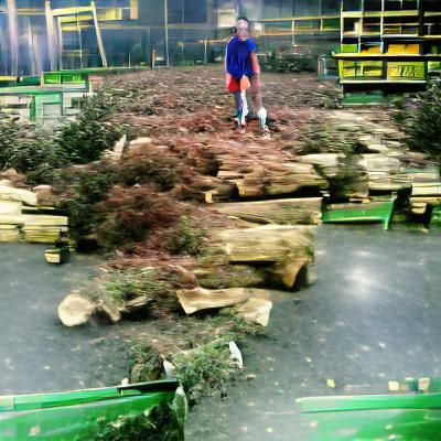 Deforested Landscape Aftermath