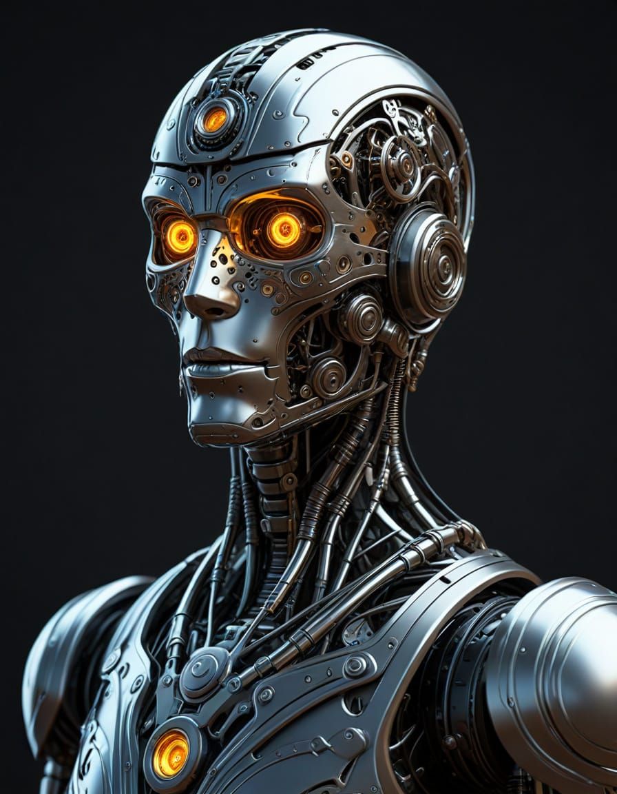 Automaton Conceives Idea in Steampunk Digital Art