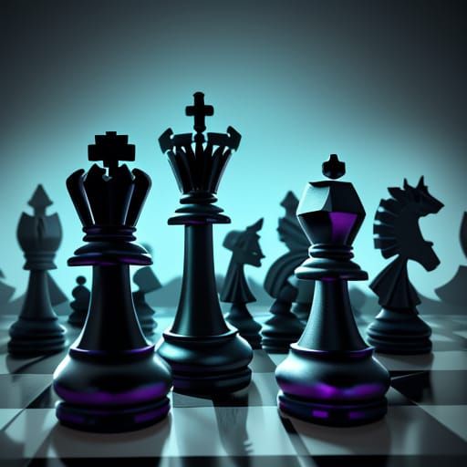 Ethereal Chess Realm in Vibrant Fantasy Style