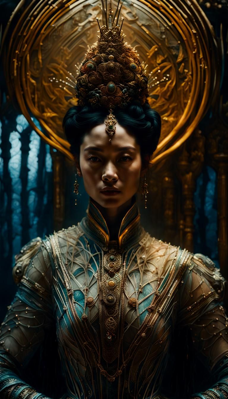 Sensual Concubine in Dune Universe: Hyperrealistic Mixed-Med...