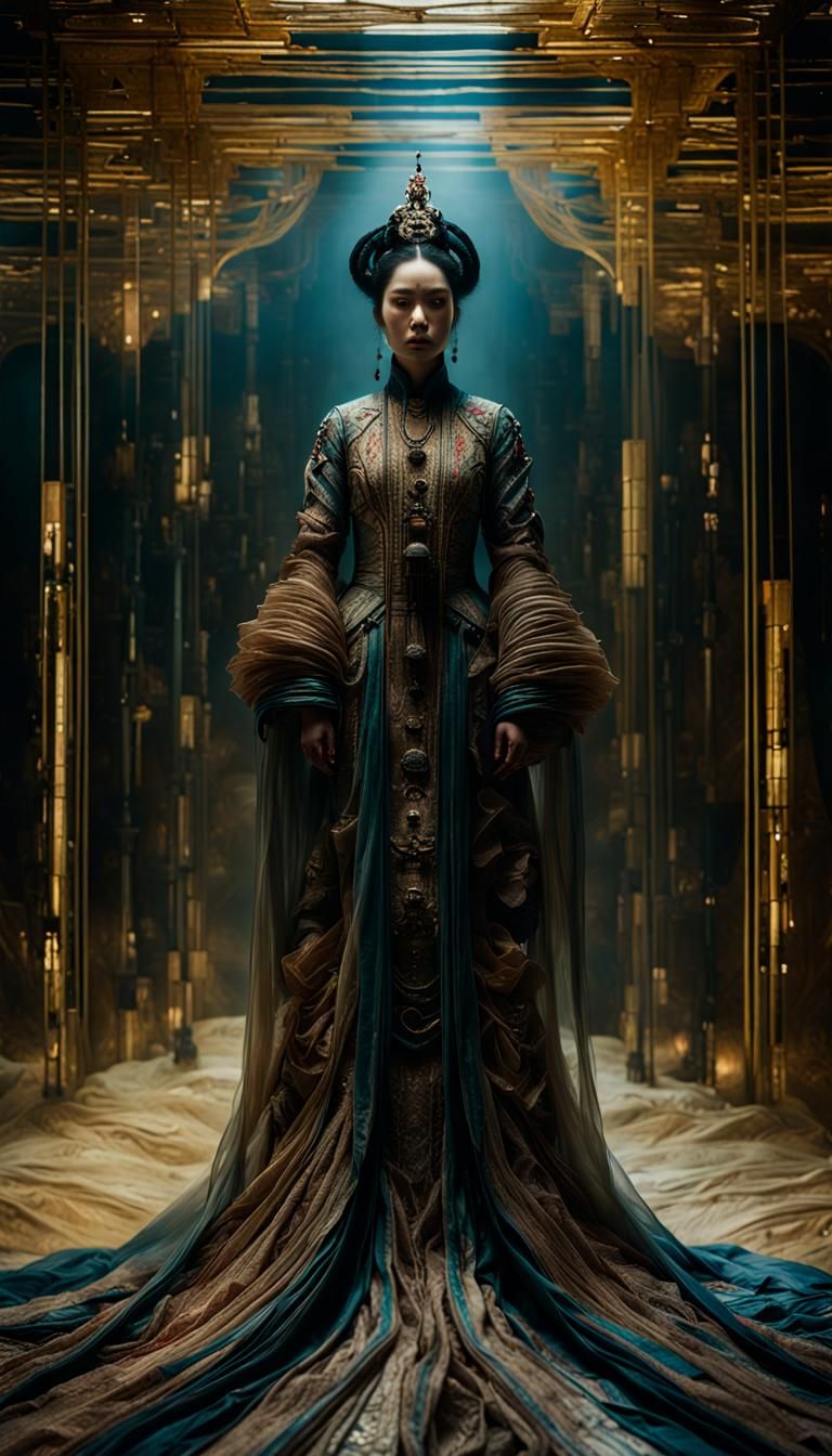 Sensual Concubine in Dune Universe: Hyperrealistic Mixed-Med...