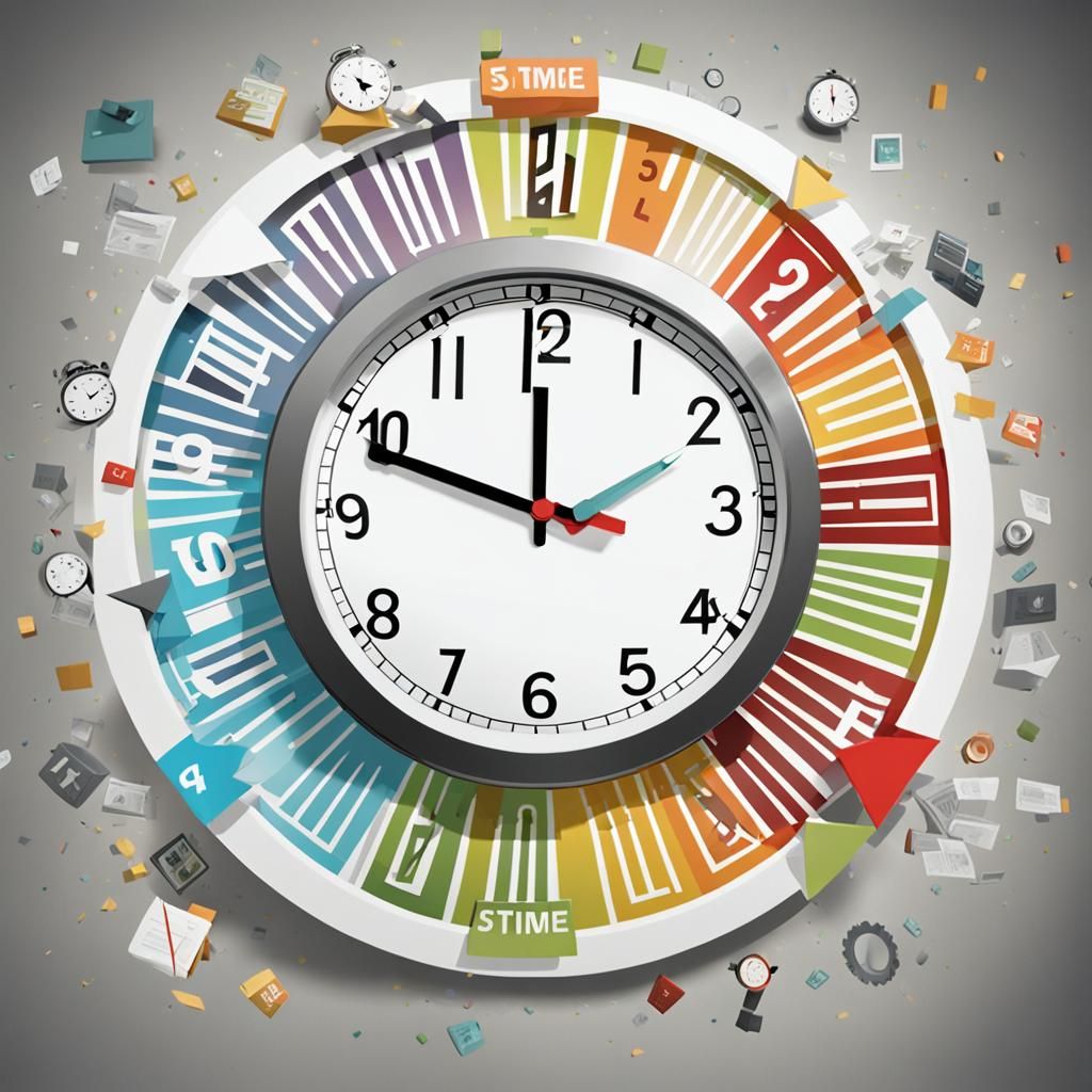 Effective Time Management: A Digital Art Illustration
