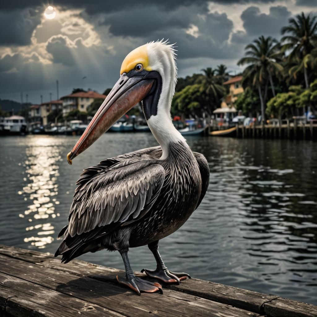 Hyperrealistic Pelican Portrait in High Definition