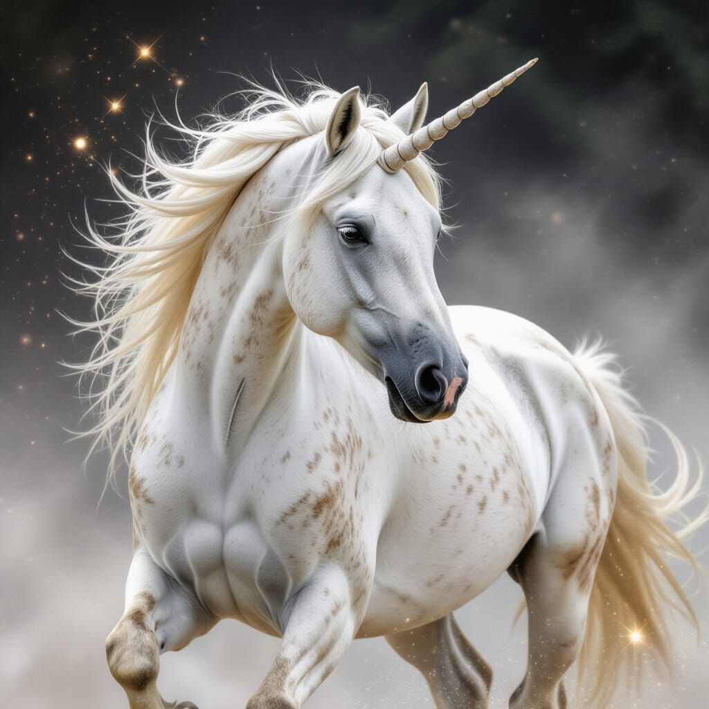 Gothic Arabian Horse Fantasy Art in Ultra Detail