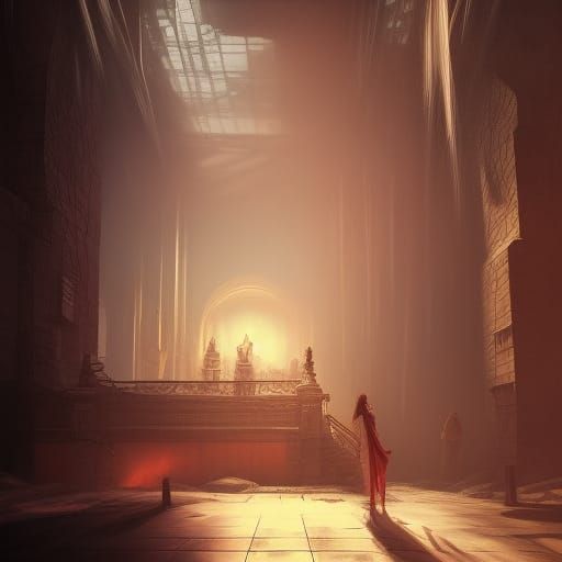 Surgeon in Baroque Gothic Style with Volumetric Lighting