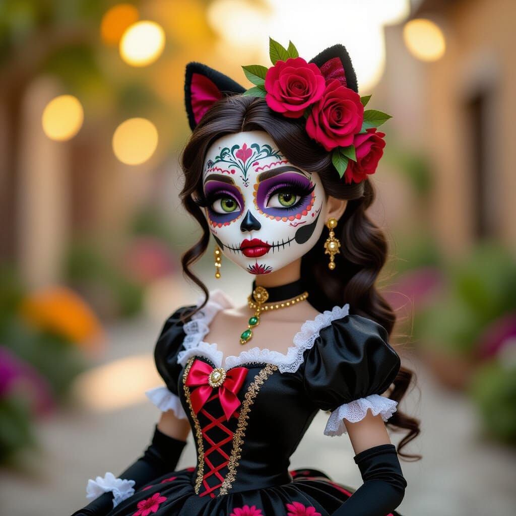 Bratz Doll as Catrina for Day of the Dead