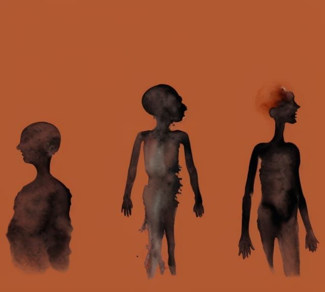 Anthropomorphic Lymph Nodes in Watercolor Painting