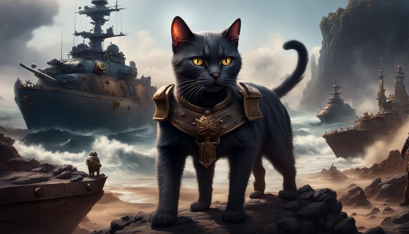 Marine Cat General Oversees Cat War