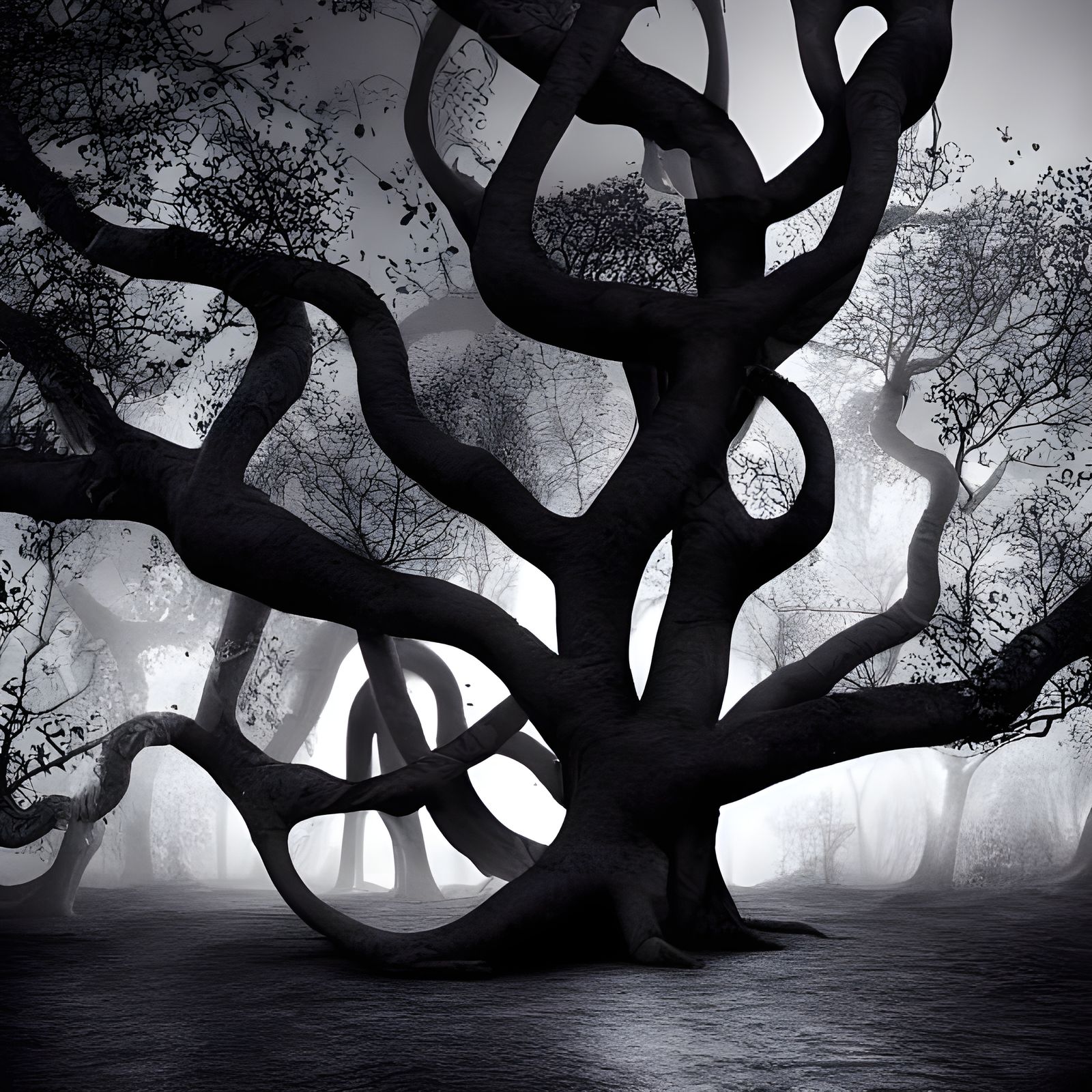 Transcendental Forest Photography: Dynamic Layers