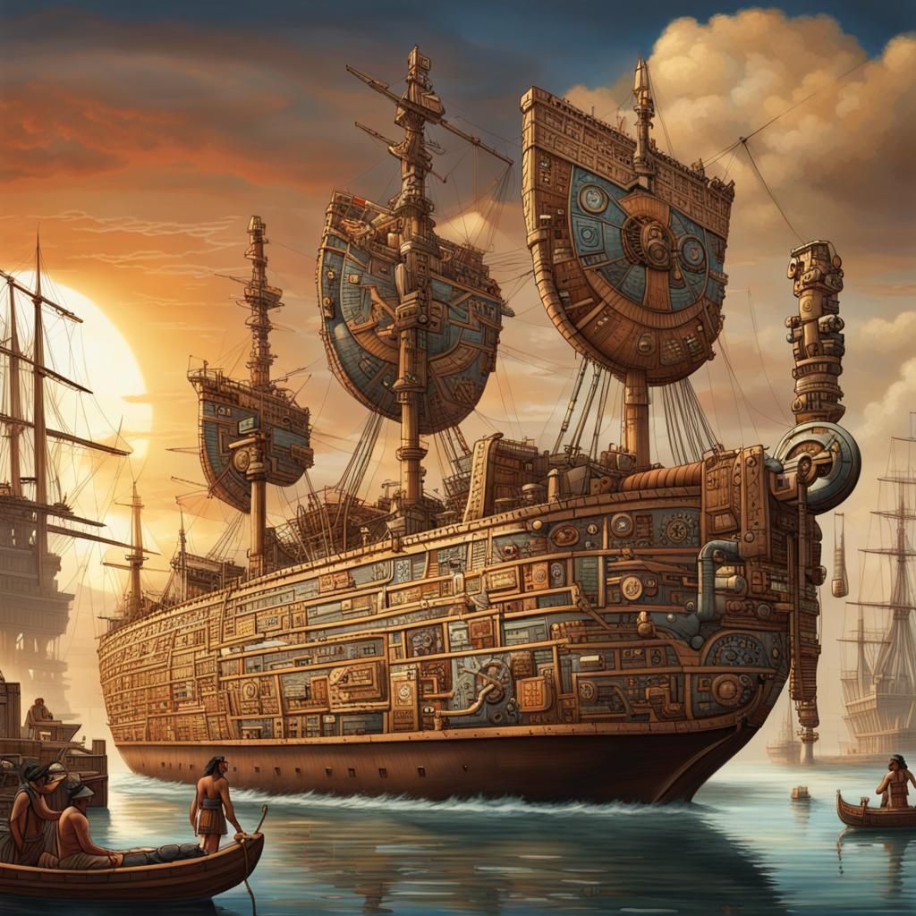 Aztec Merchant Fleet in the Industrial Age