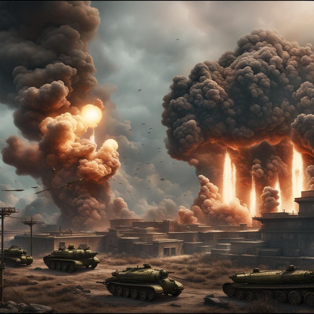 North Korea Mistake: Detailed Matte Painting in 8k