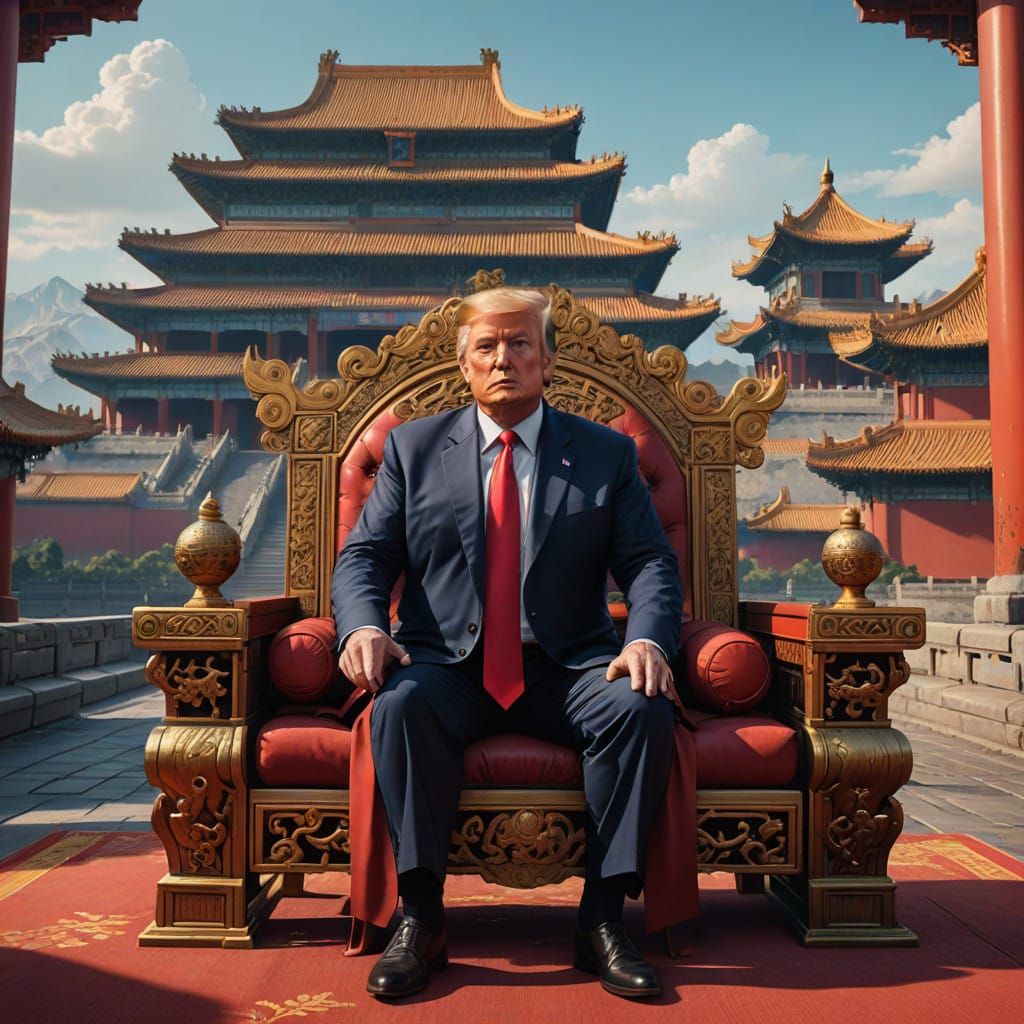 President Trump in Ancient Chinese Imperial Splendor