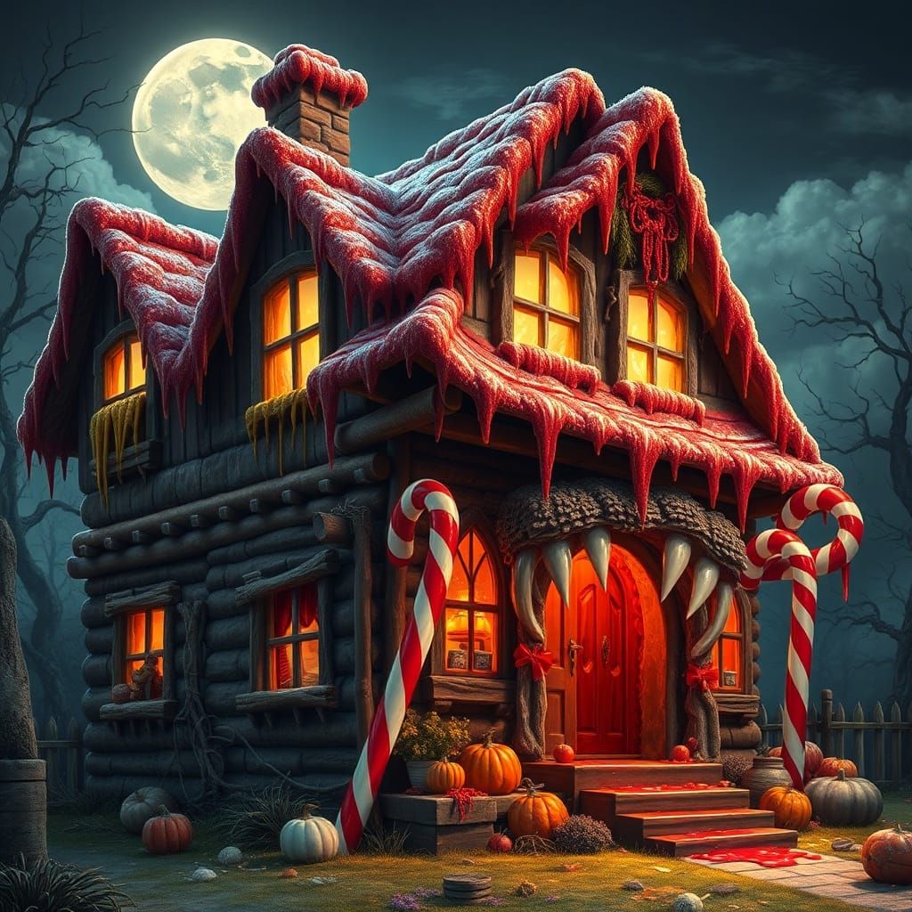 Halloween candy house