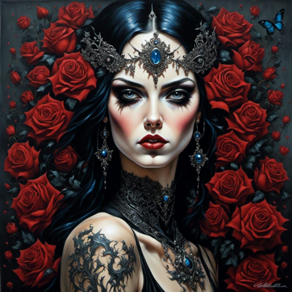 Gothic Ballerina Portrait