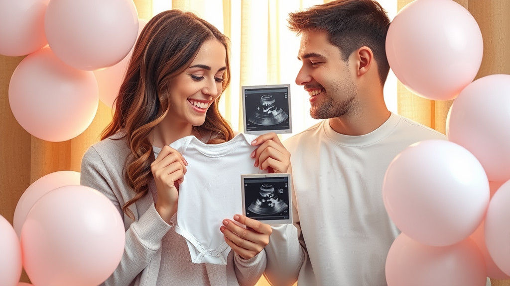 Loving Couple Anticipating First Child: Watercolor Style