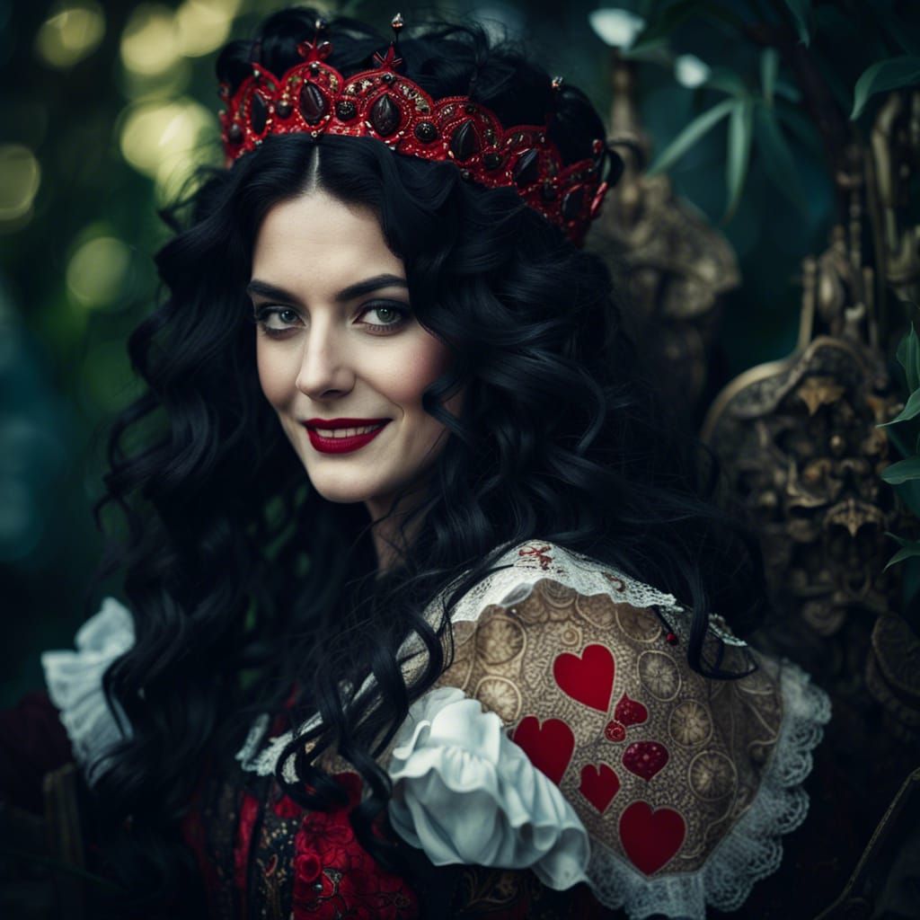 Victorian Queen of Hearts: Seductive Cinematic Portrait
