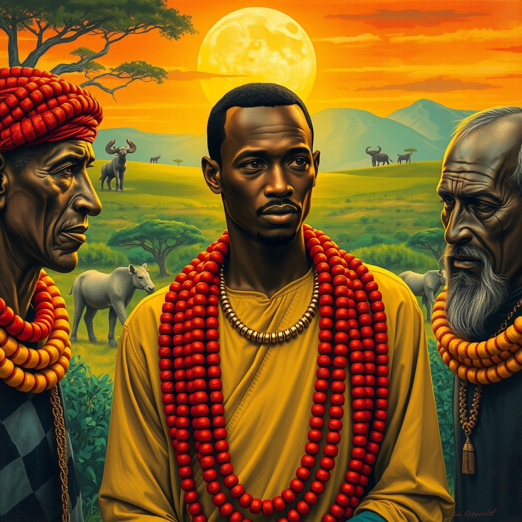 Ancestral Echoes: An African Conversation in Vivid Style