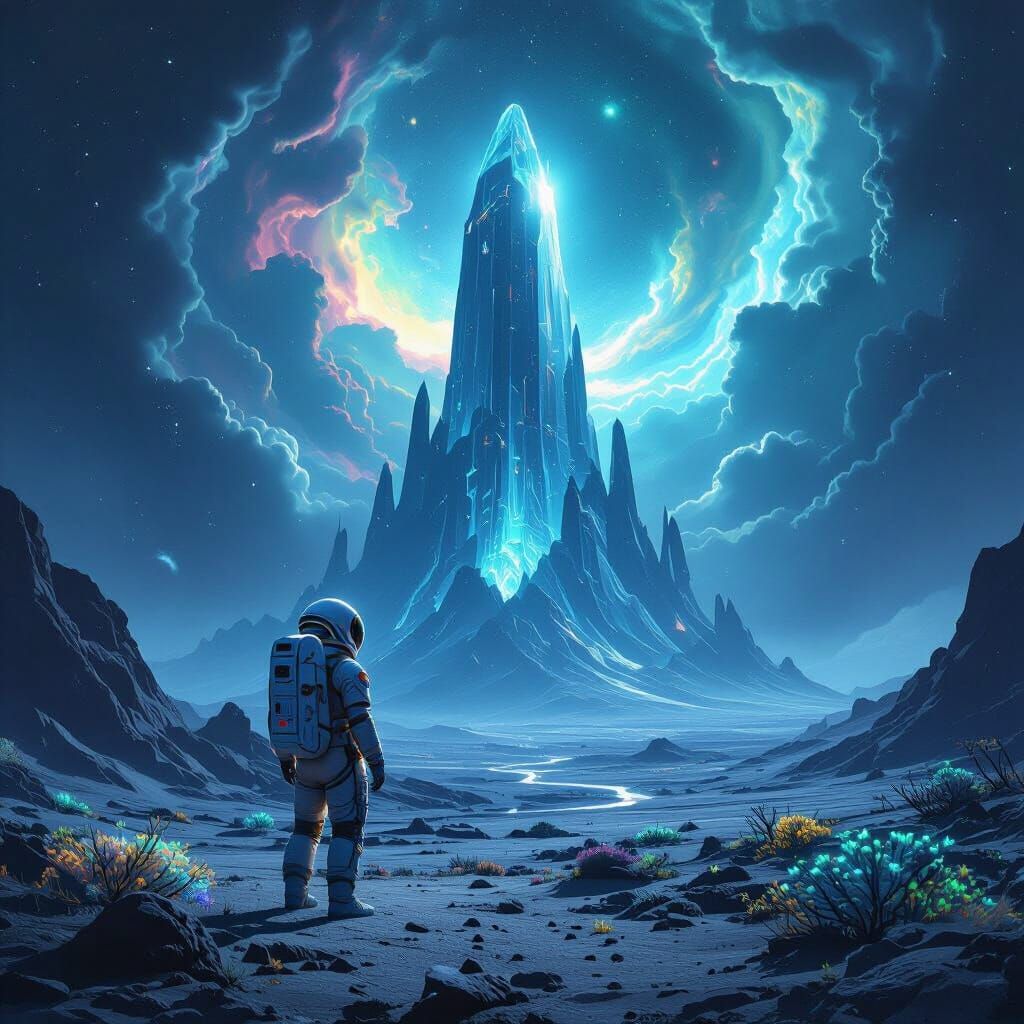 Astronaut Discovers Alien Structure on Desolate Planet