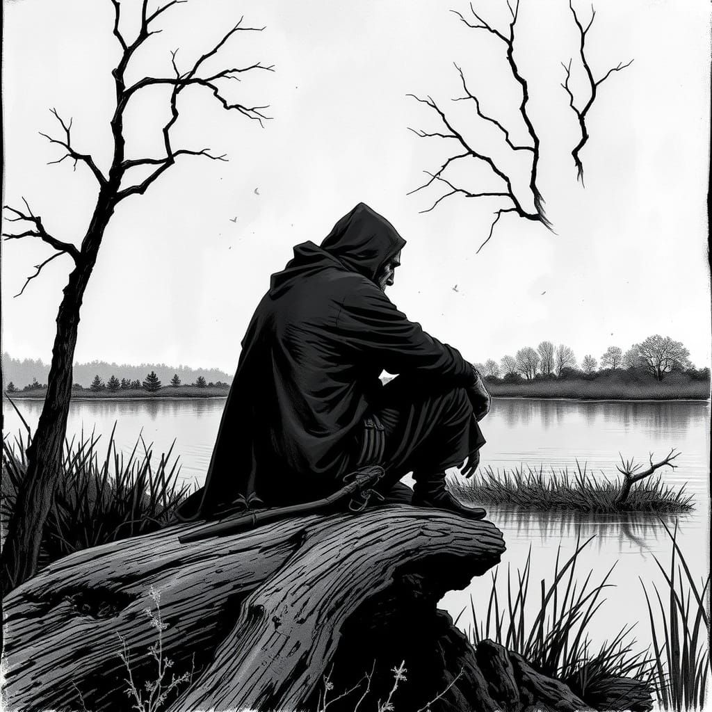 A Lonely Old Man in a Desolate Valley