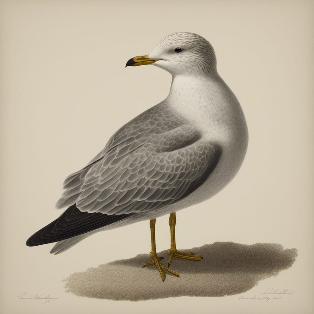 Detailed Image of a Herring Gull