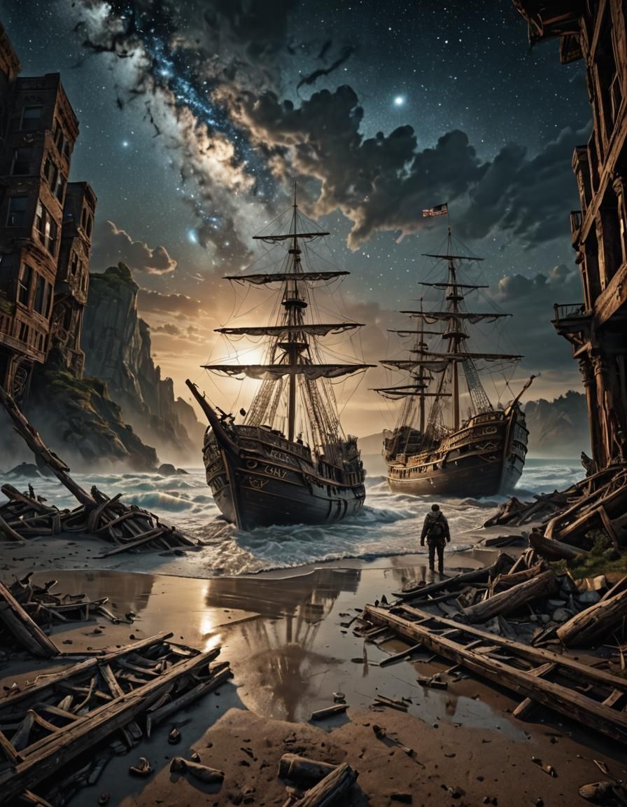 Hyperrealistic Cosmic Brothers of Sorrow's Landing