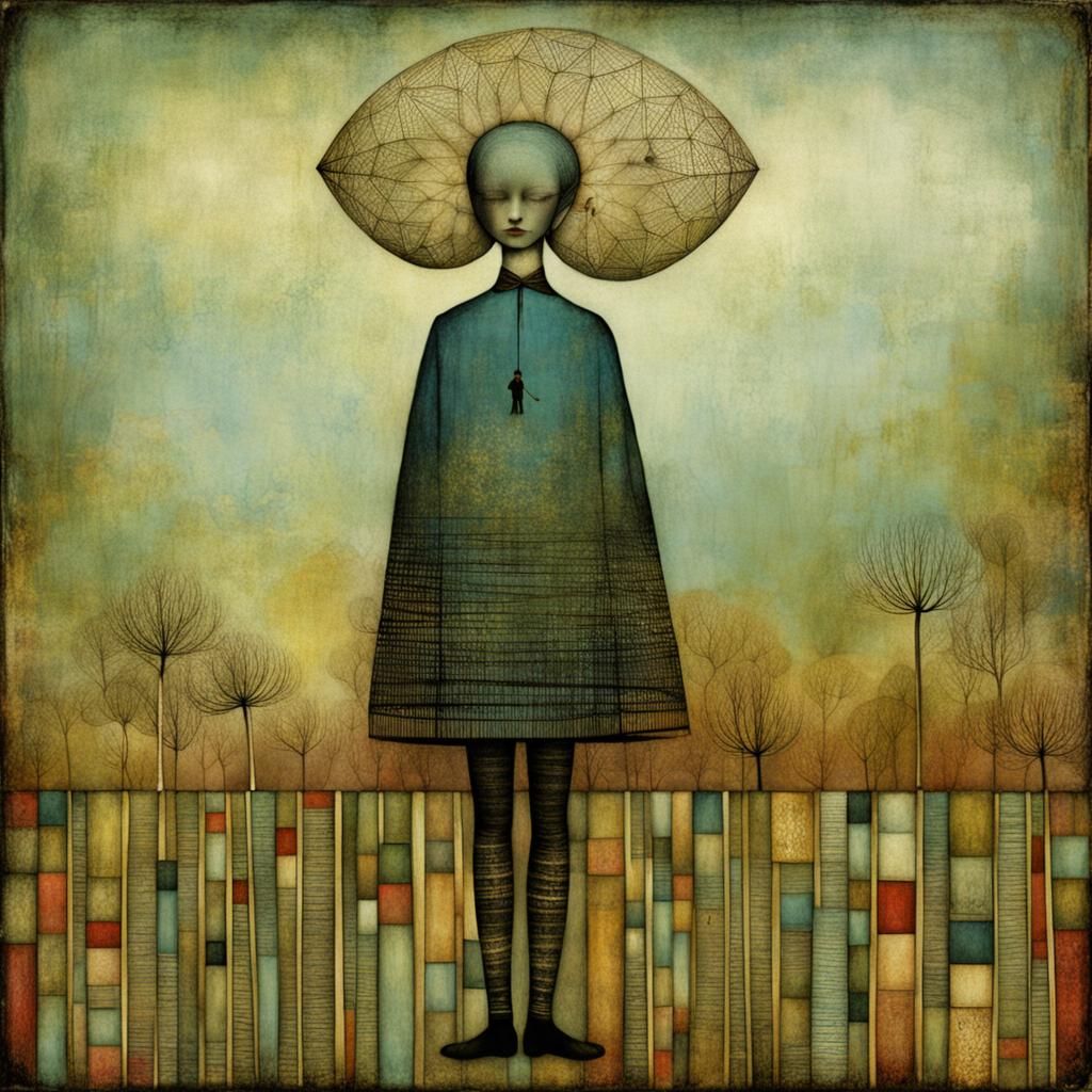 Surrealist Masterpiece in Vibrant Color Palette