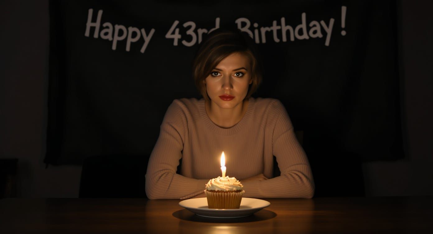 Solitary Birthday Portrait in Natural Lighting