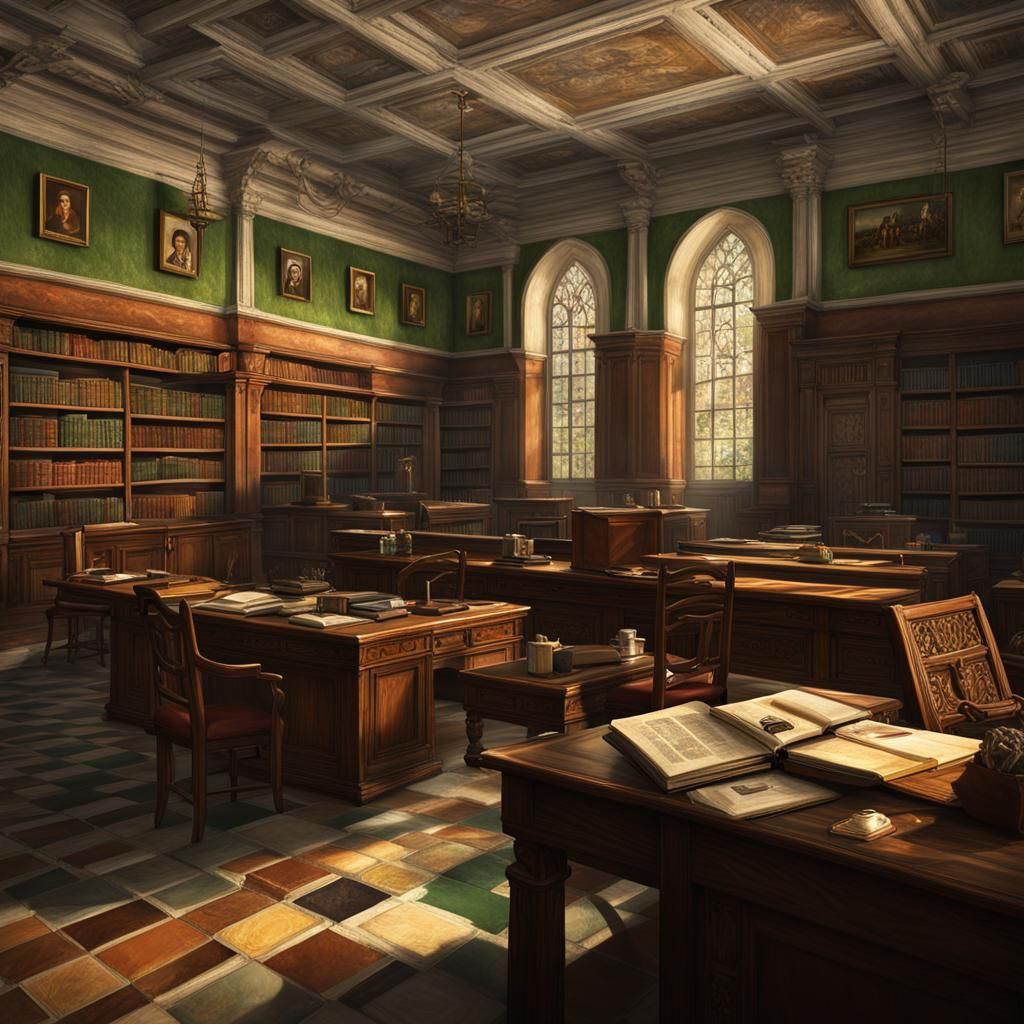 Messy Computer Science Student Room in Matte Painting