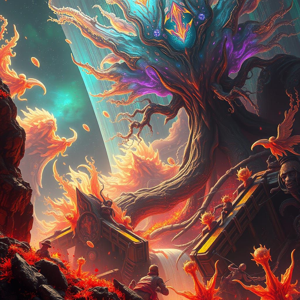 Fantastical Concept Art With Deep Color Palette