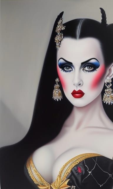 Realistic Portrait Painting of a Lady