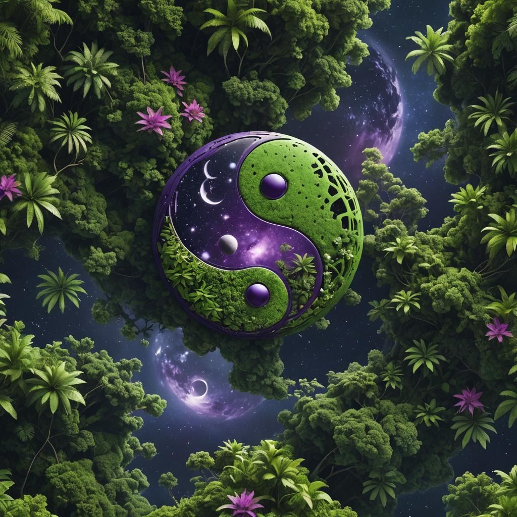 Yin Yang Worlds: Toxic Industry Meets Lush Jungle