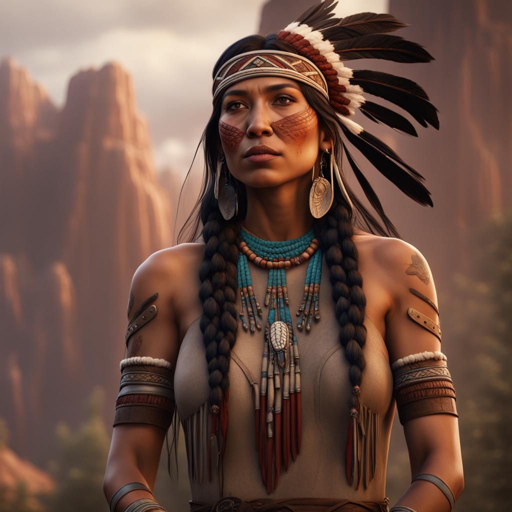 Native American Women: Pillars of Community, Detailed Matte ...