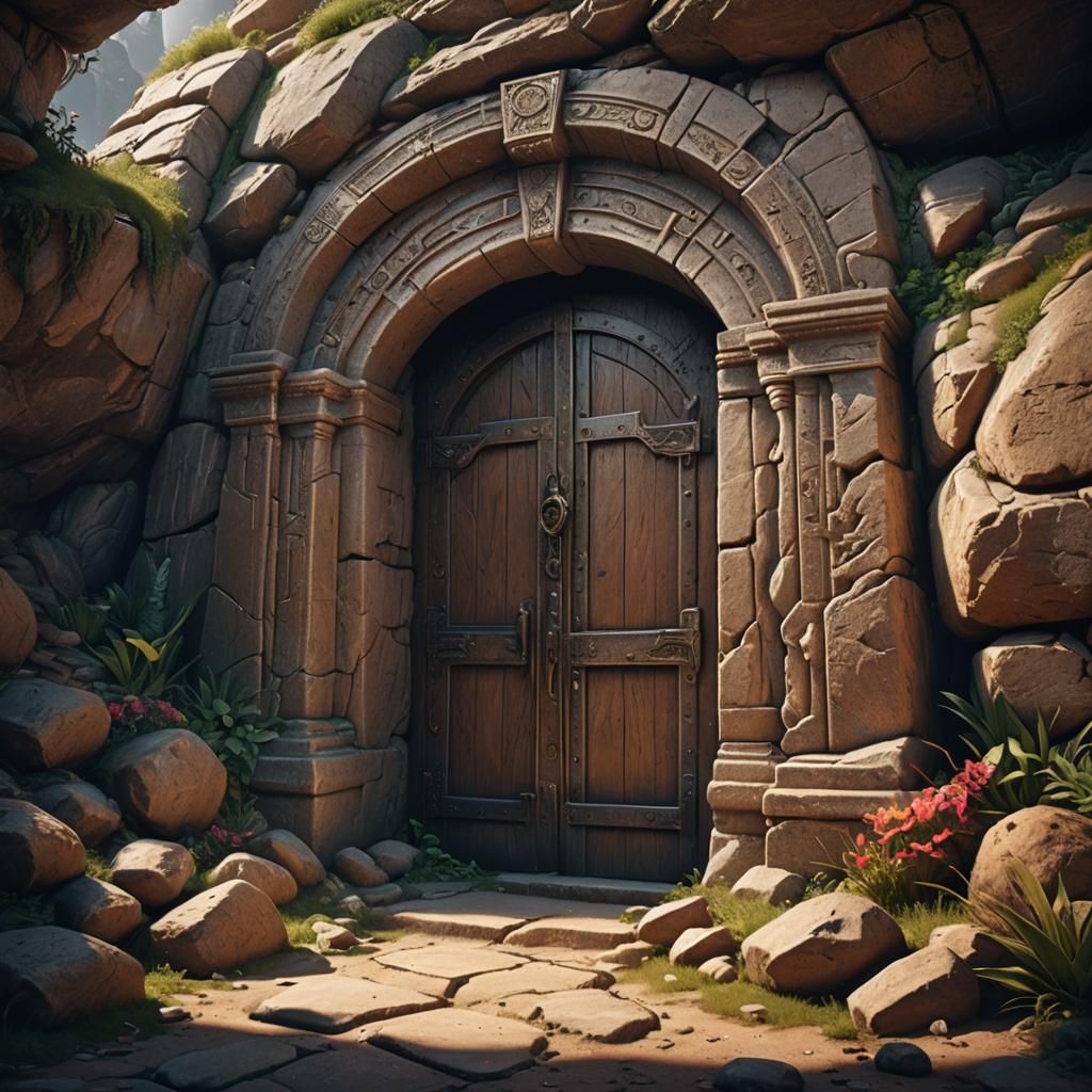 Light Enters Empty Tomb, Photorealistic Concept Art