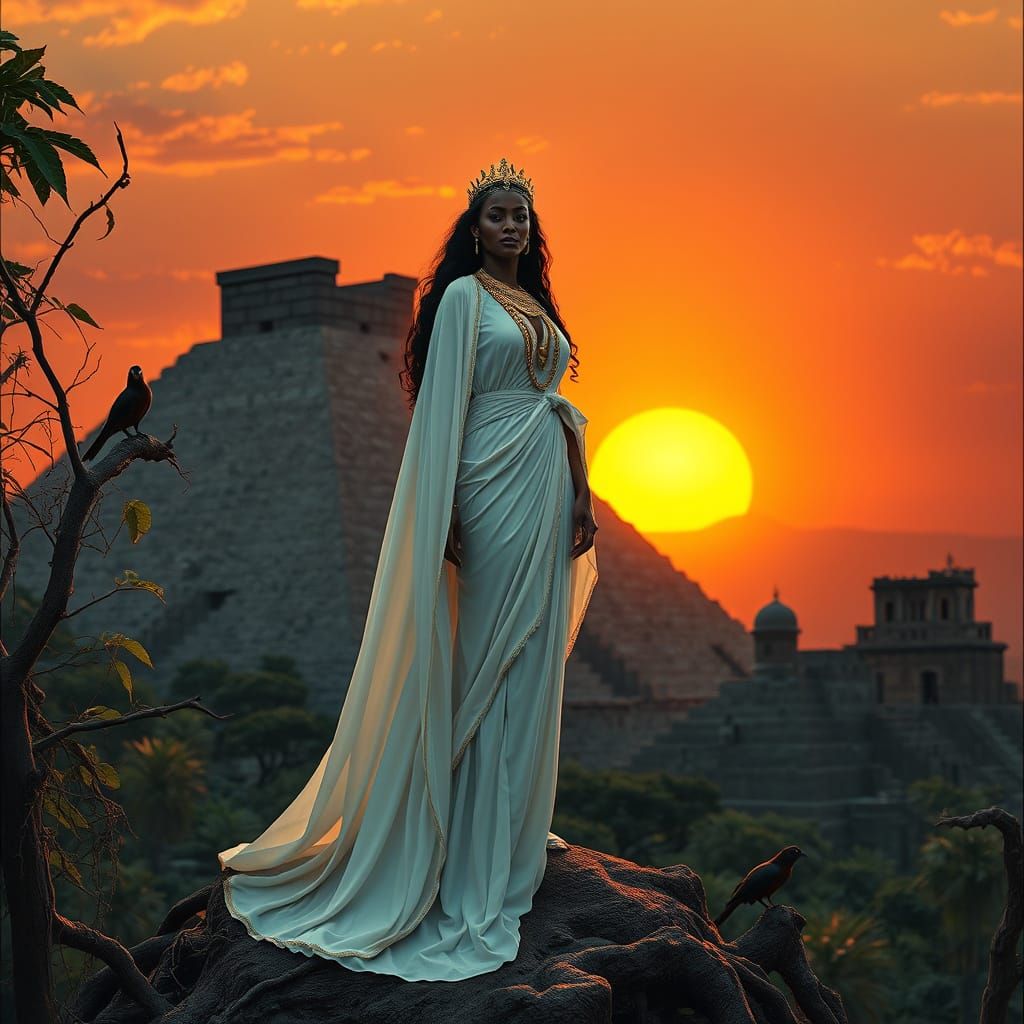 African Queen in Golden Splendor, Lost City Jungle Sanctuary