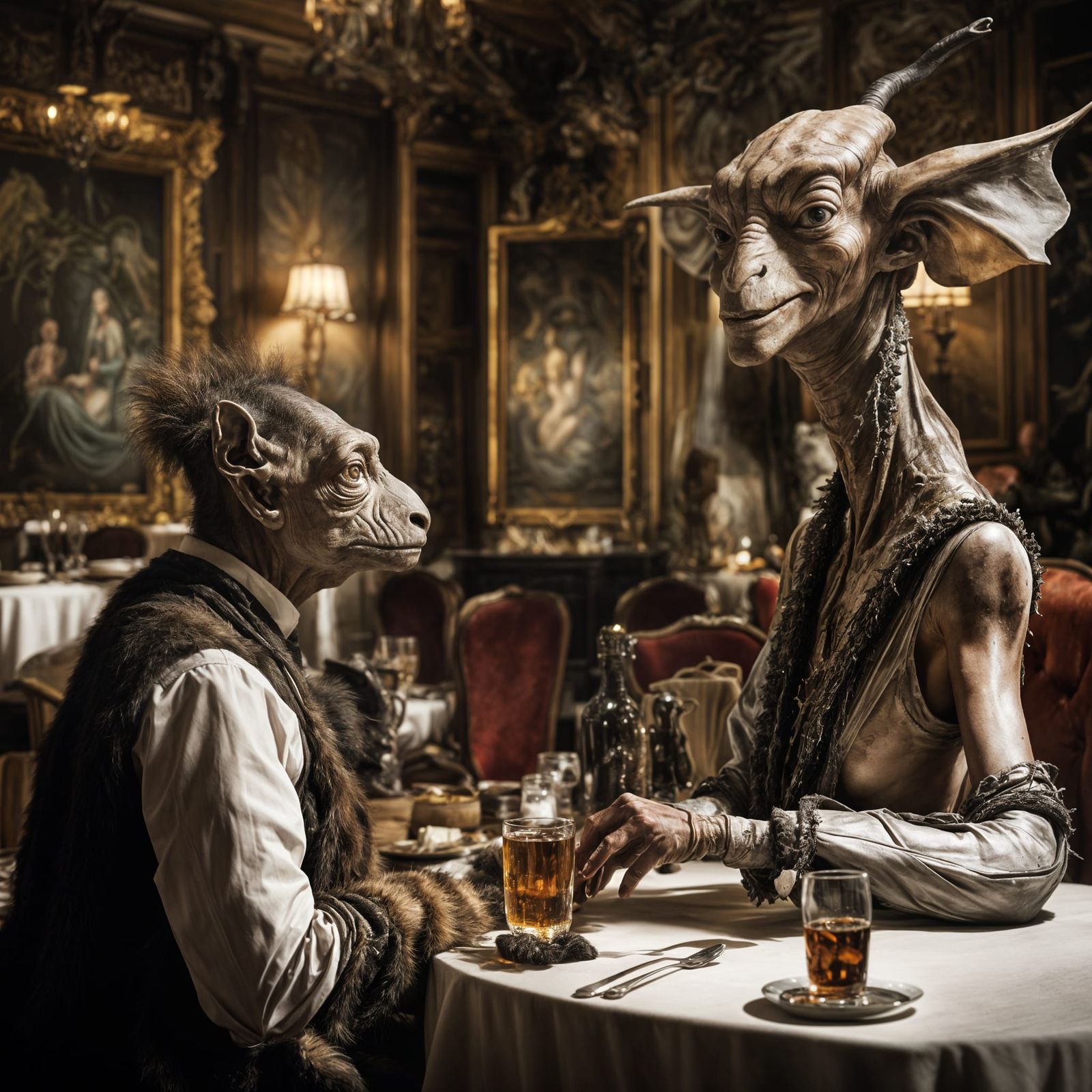 Larger than Life 'Rock Star from the Stars!' and this Bistro Bizzarro Bartender are now bosom buddies forever.