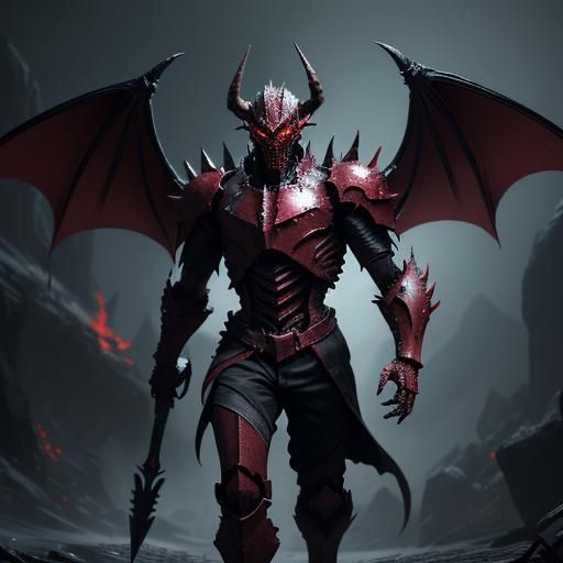 Undead Army with Dragon in Cinematic 3D Render