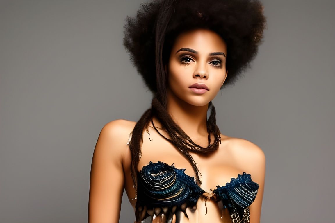 Afro-Latina Pirate Queens on Starry Beach