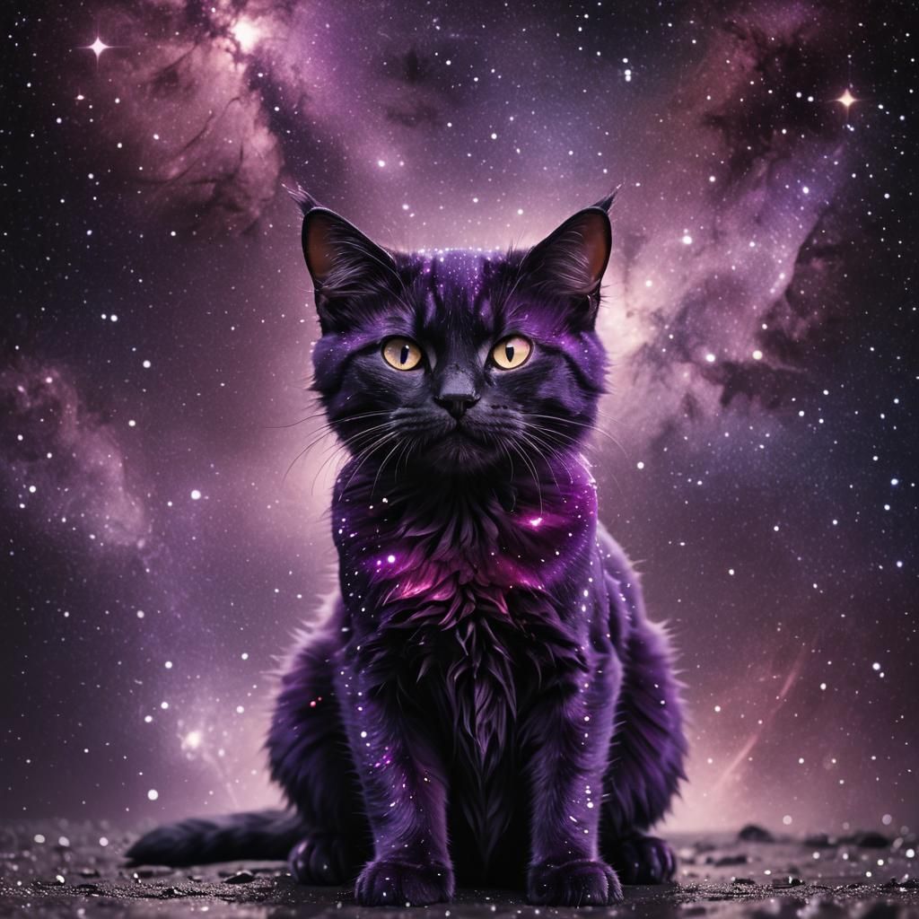 Cosmic Cat Hybrid in Sinister Liquid Starlight
