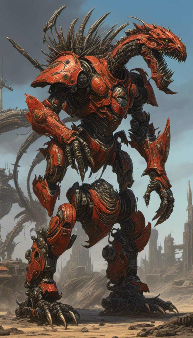 Armored Knight with Tower Shield and Glaive