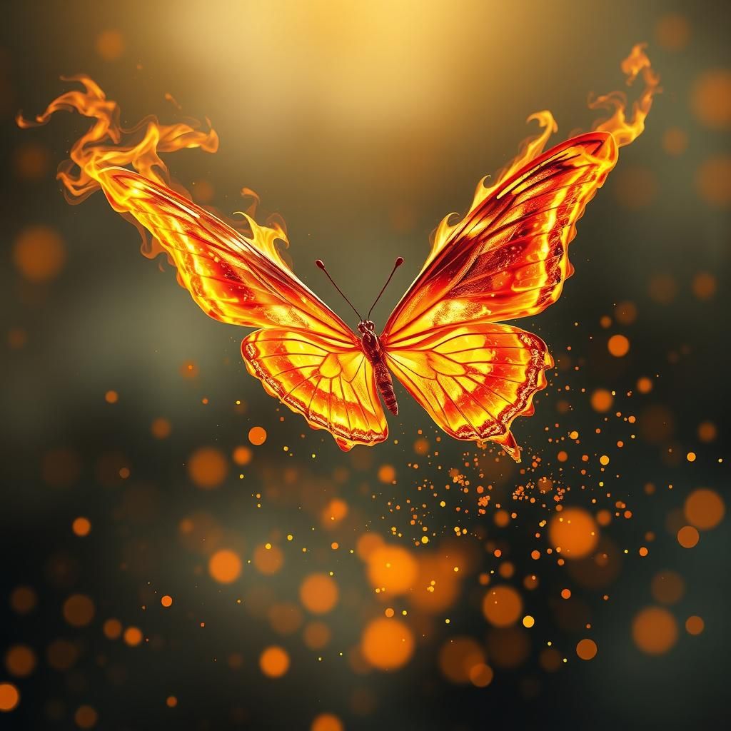 Butterfly of Fire: A Digital Matte Painting