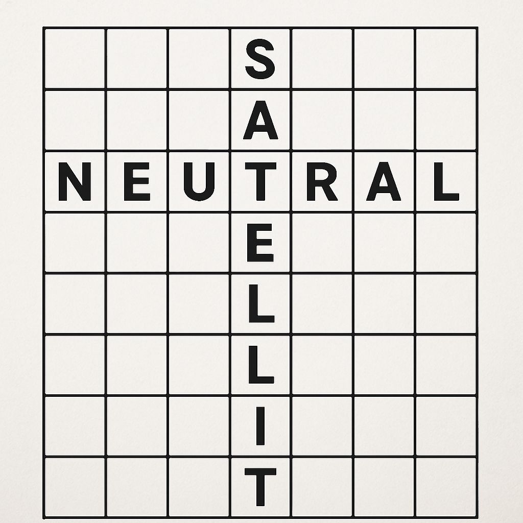 Solved Crossword Puzzle With Neural and Satellite
